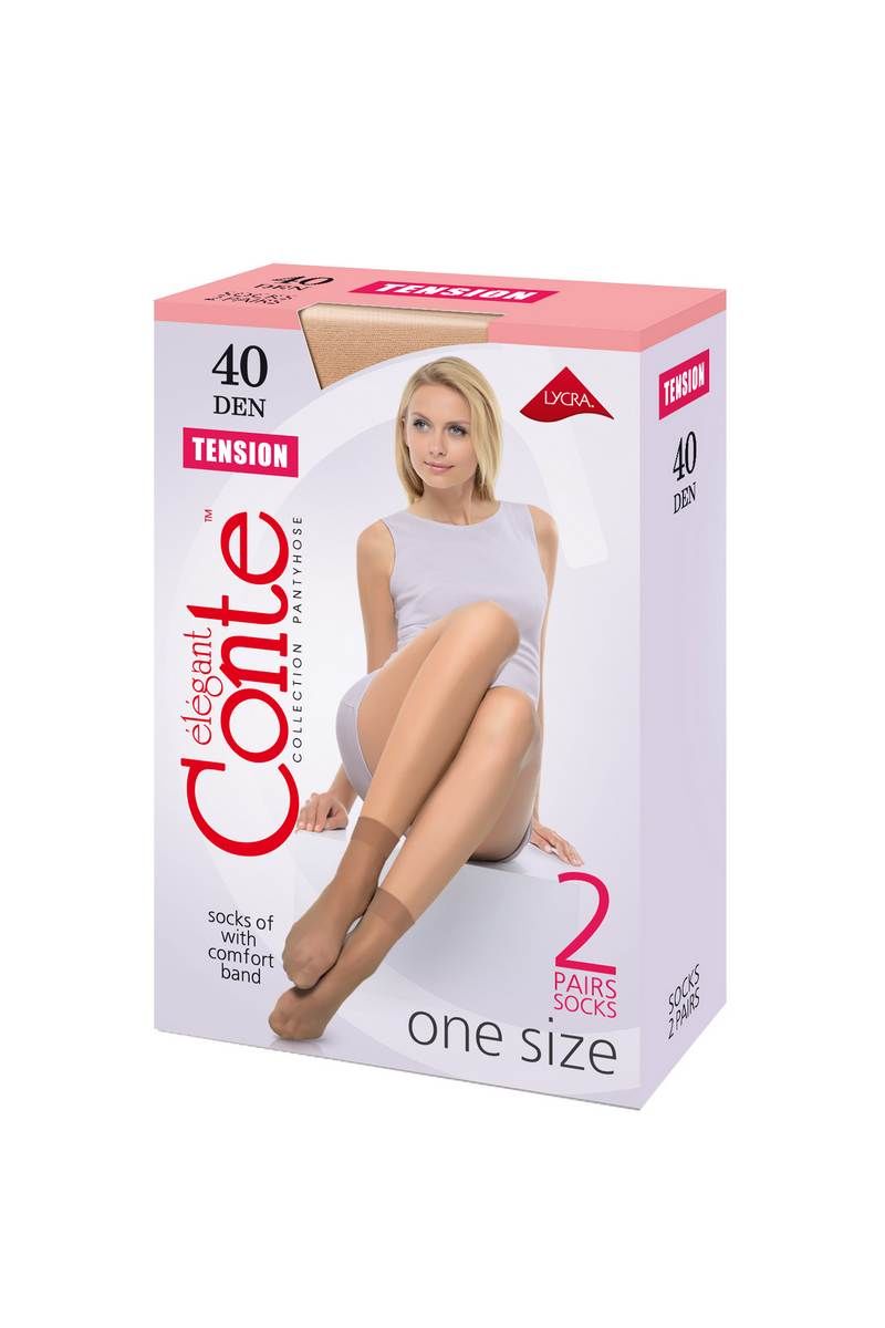 Носки и гольфы Conte Elegant Tension_40_(2_пары)_23-25_Natural