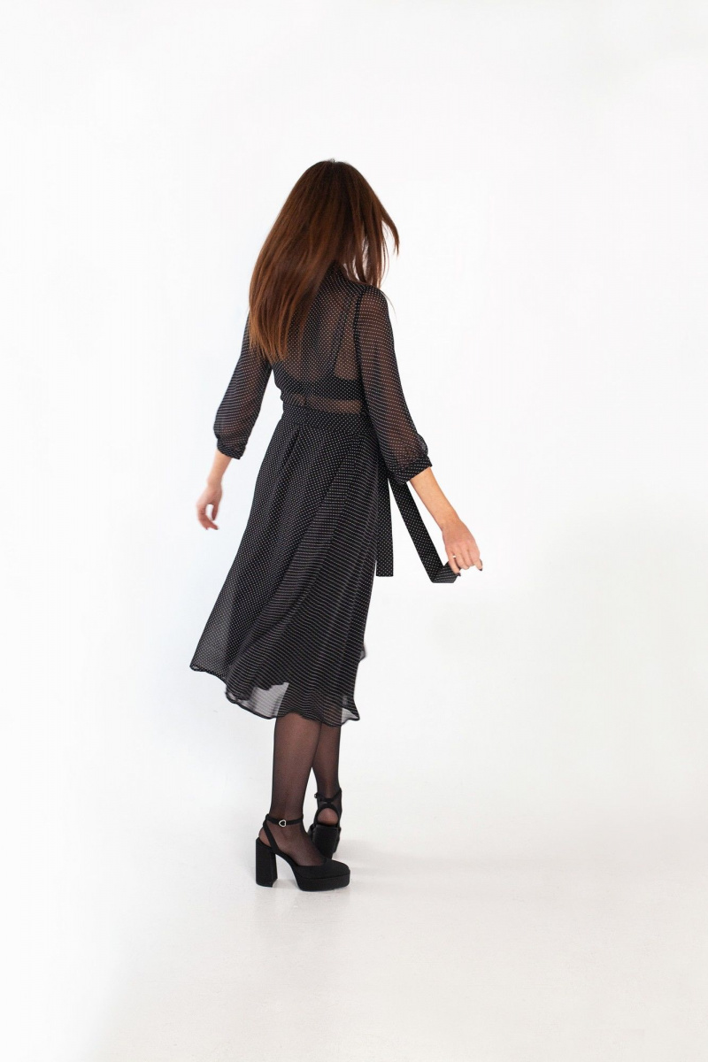 Платья i3i Fashion 102/1 черный_горох