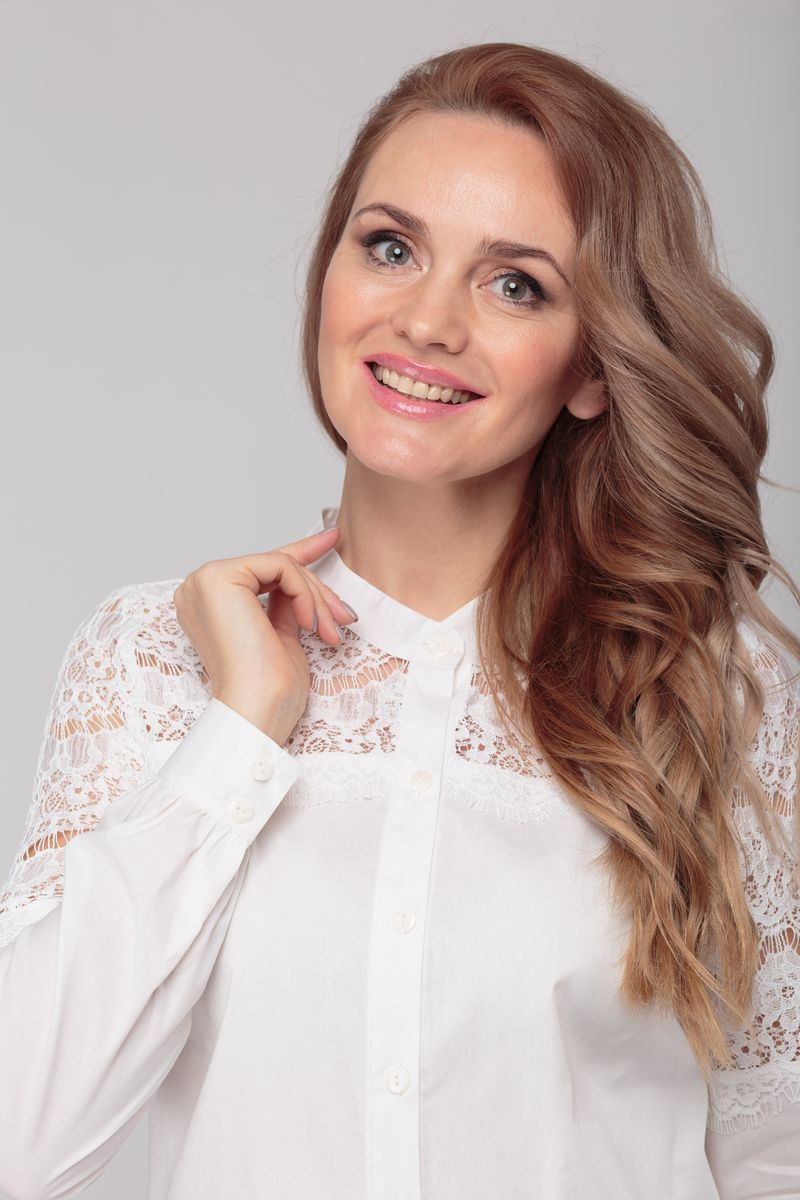 Блузы Anelli 813 белый