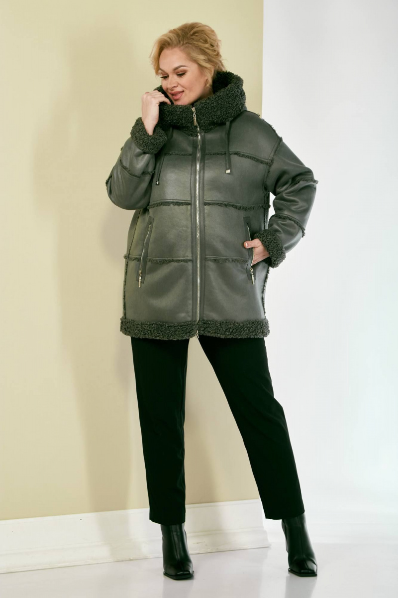 Шубы и дублёнки Shetti 2137 олива