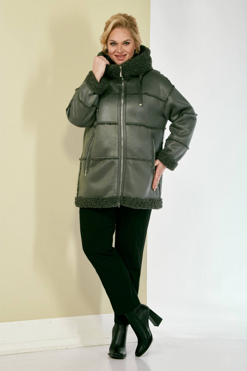 Шубы и дублёнки Shetti 2137 олива
