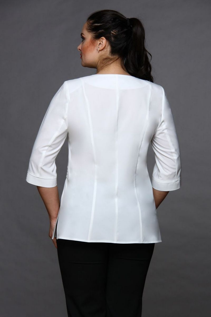 Блузы MIRSINA FASHION 1008 белый
