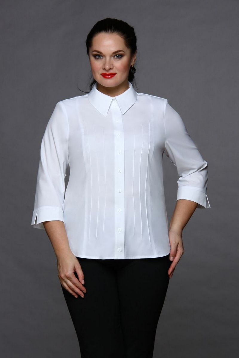 Блузы MIRSINA FASHION 1007 белый