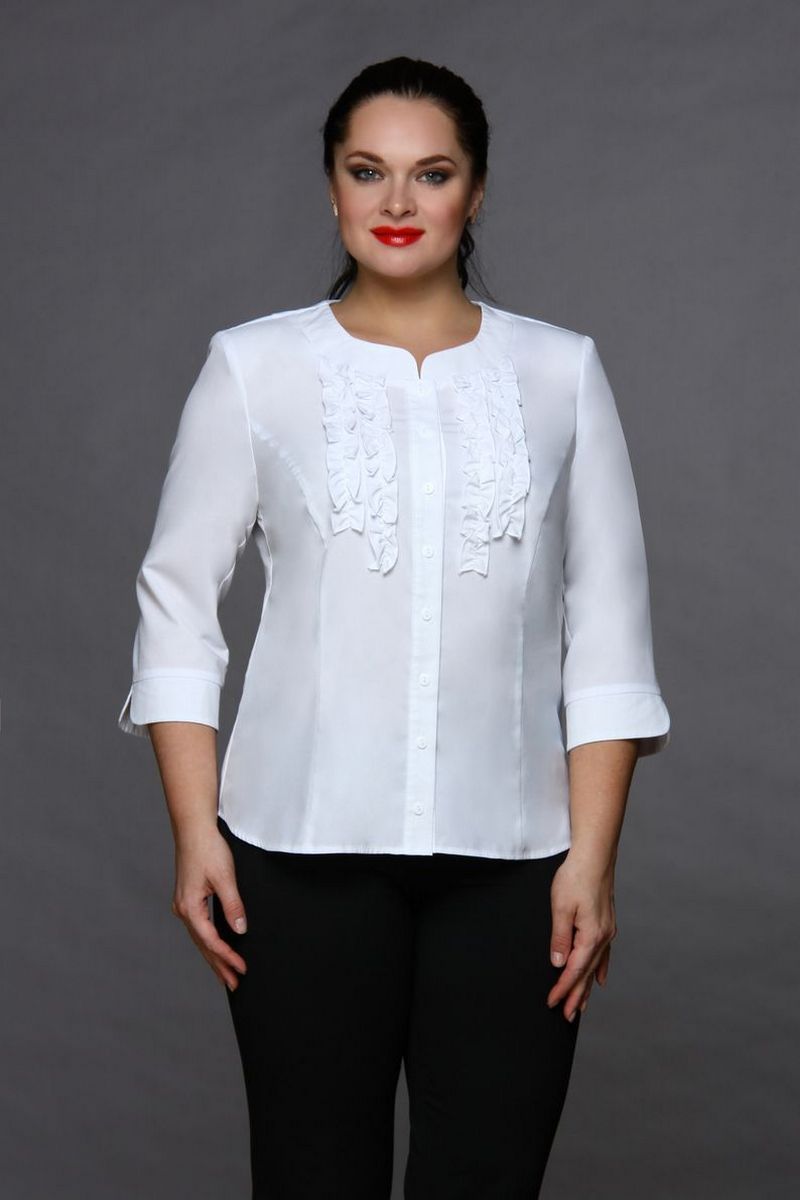 Блузы MIRSINA FASHION 1014 белый