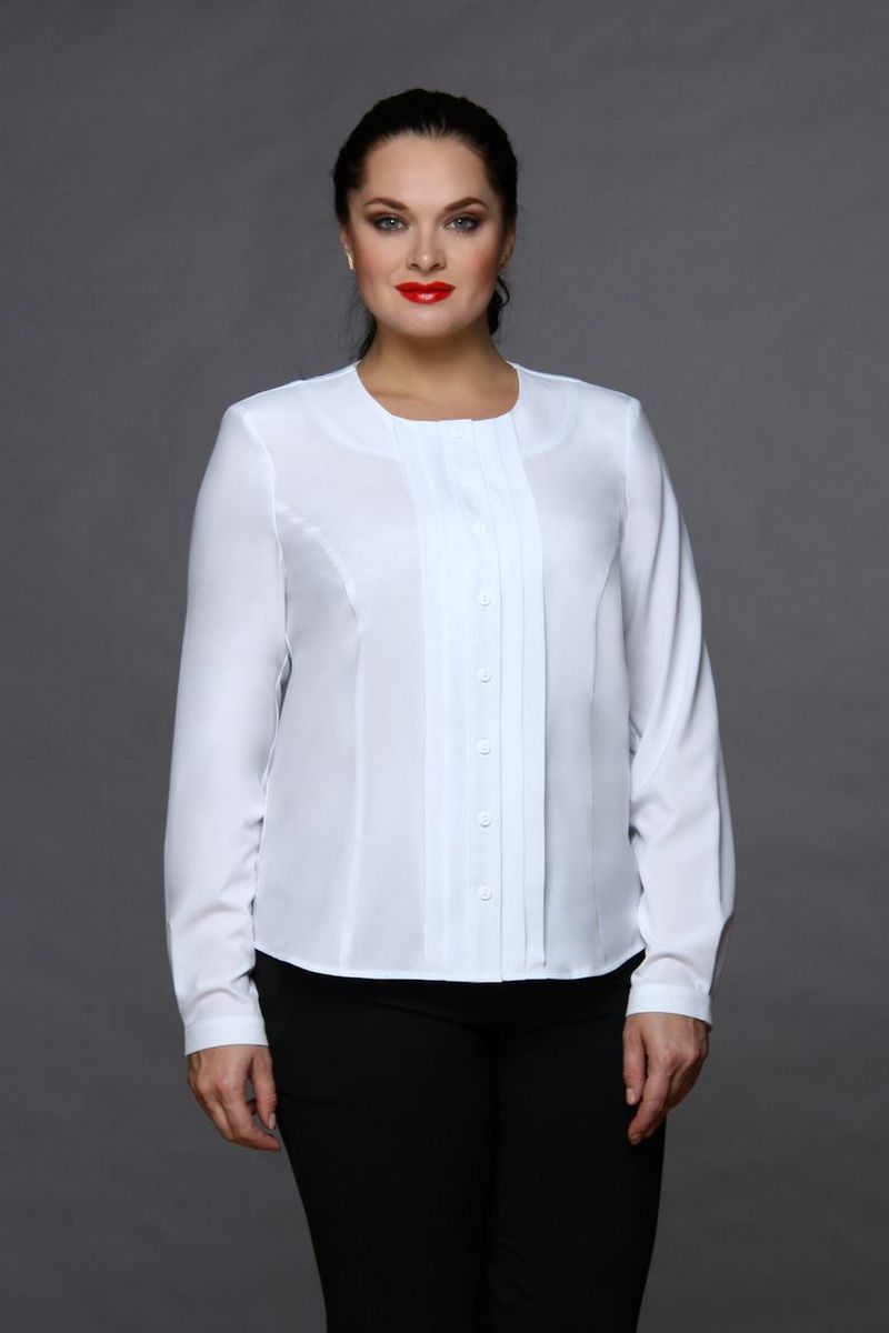Блузы MIRSINA FASHION 1019 белый
