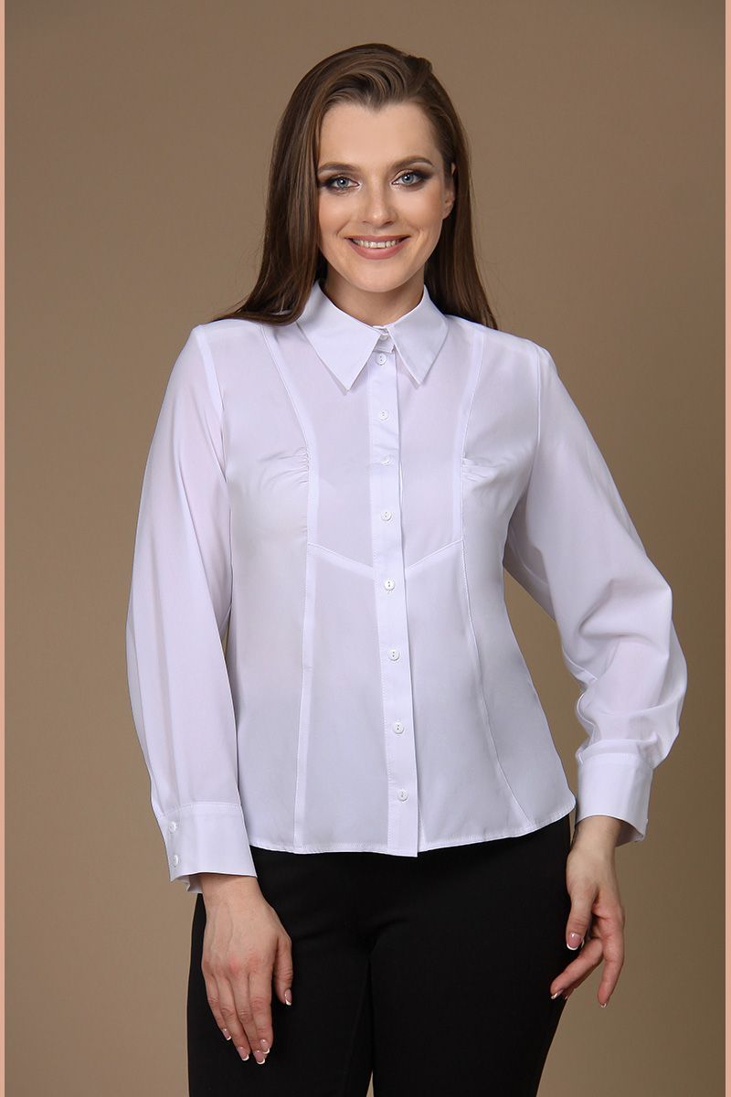 Блузы MIRSINA FASHION 1276 белый