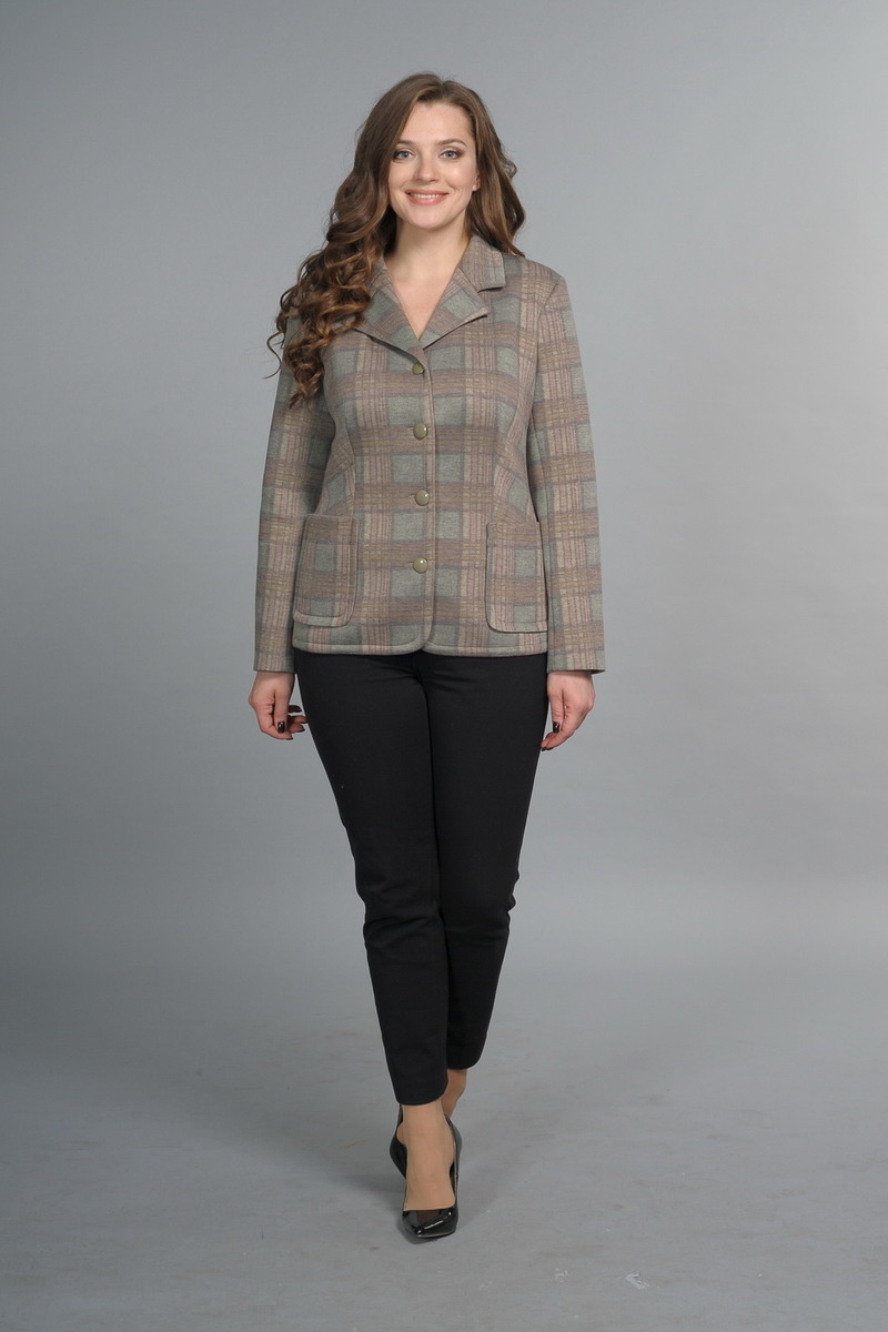 Жакеты Lady Style Classic 938 серо-зеленый