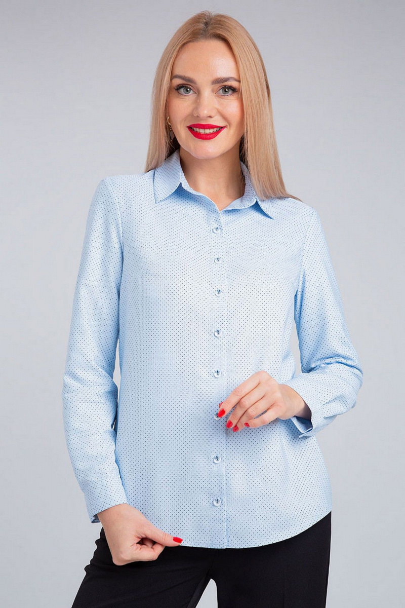 Блузы IVARI 421/1 голубой_горошек