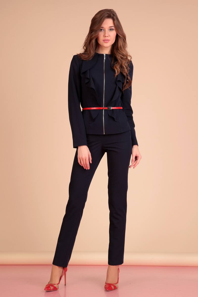 Брючный костюм Liona Style 621 темно-синий