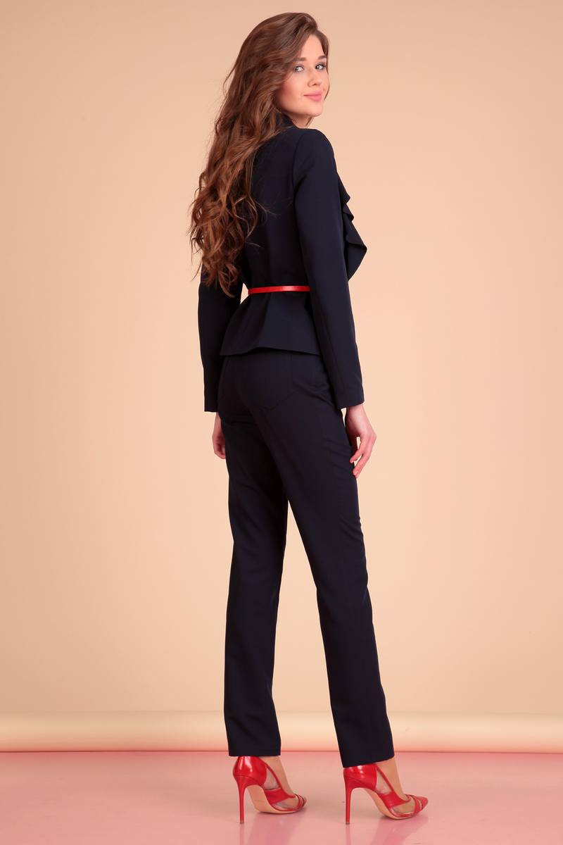Брючный костюм Liona Style 621 темно-синий