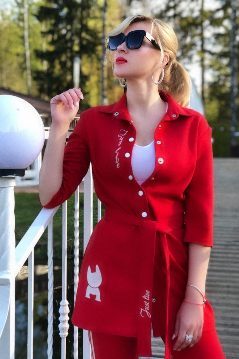 Брючный комплект USOVA 0061 красный