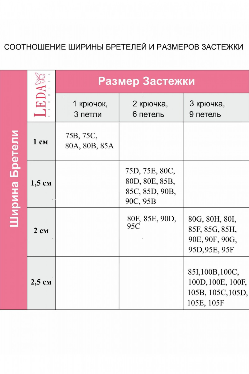 Бюстгальтеры и бюстье Леди Леда 253-279
