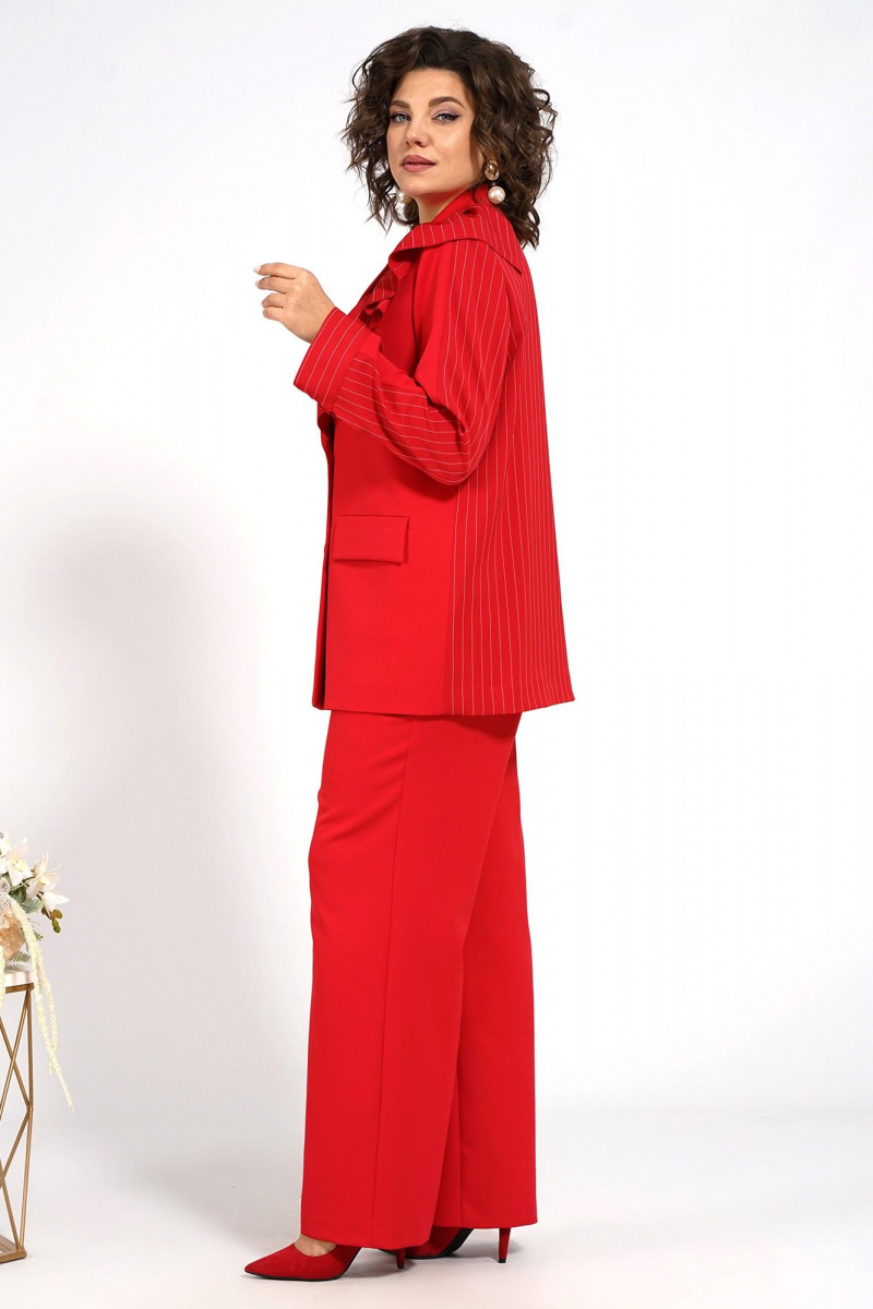 Брючный костюм Alani Collection 2017 красный