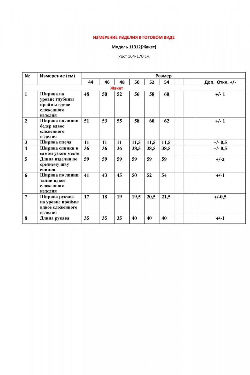 Жакеты LeNata 11312 молочный