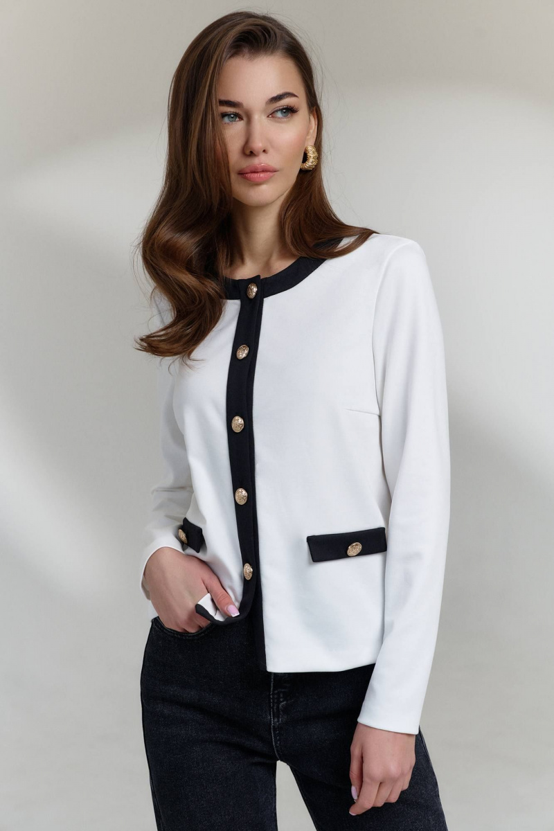 Джемперы DiLiaFashion 0808 кремовый