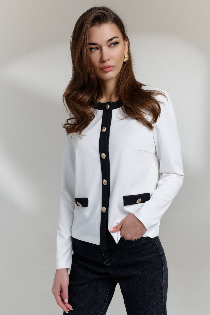 Джемперы DiLiaFashion 0808 кремовый