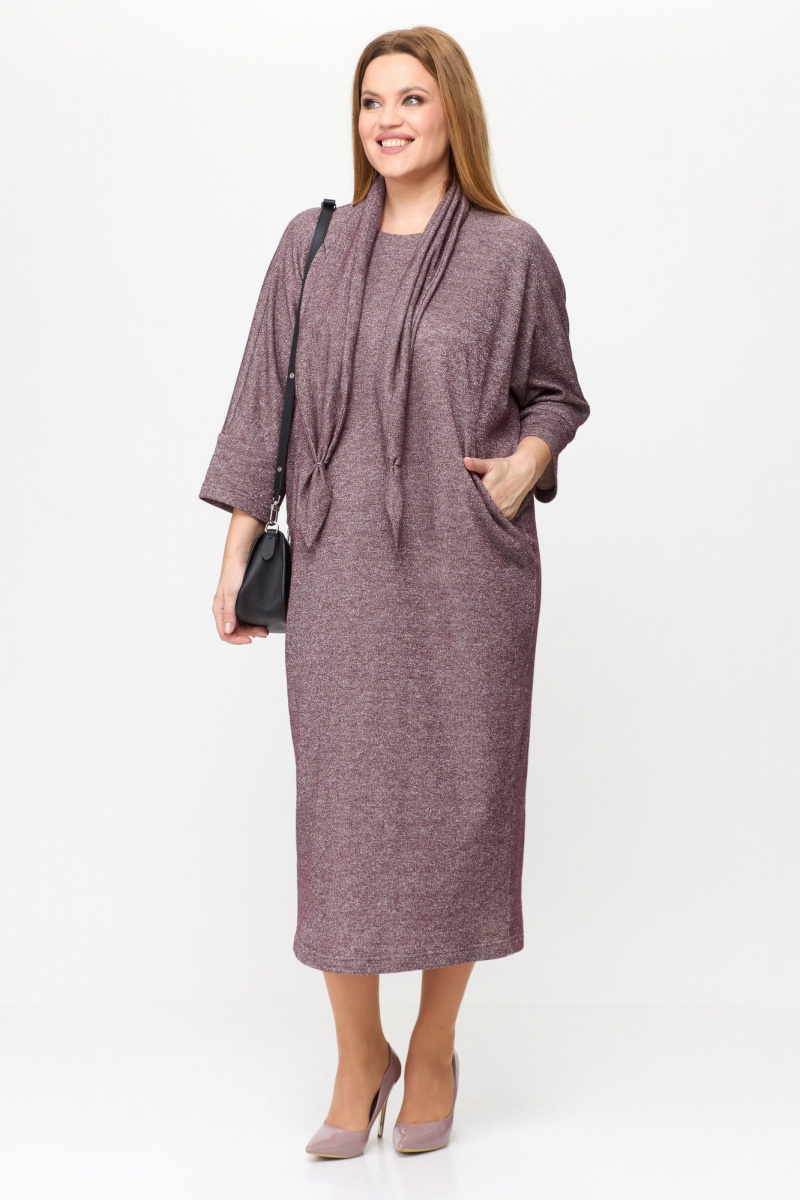 Платья Michel chic 2157 бордовый,блеск