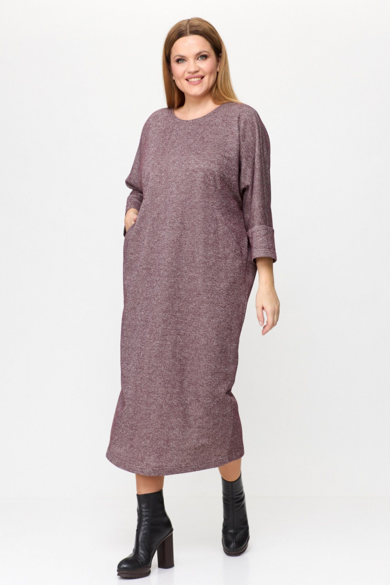 Платья Michel chic 2157 бордовый,блеск