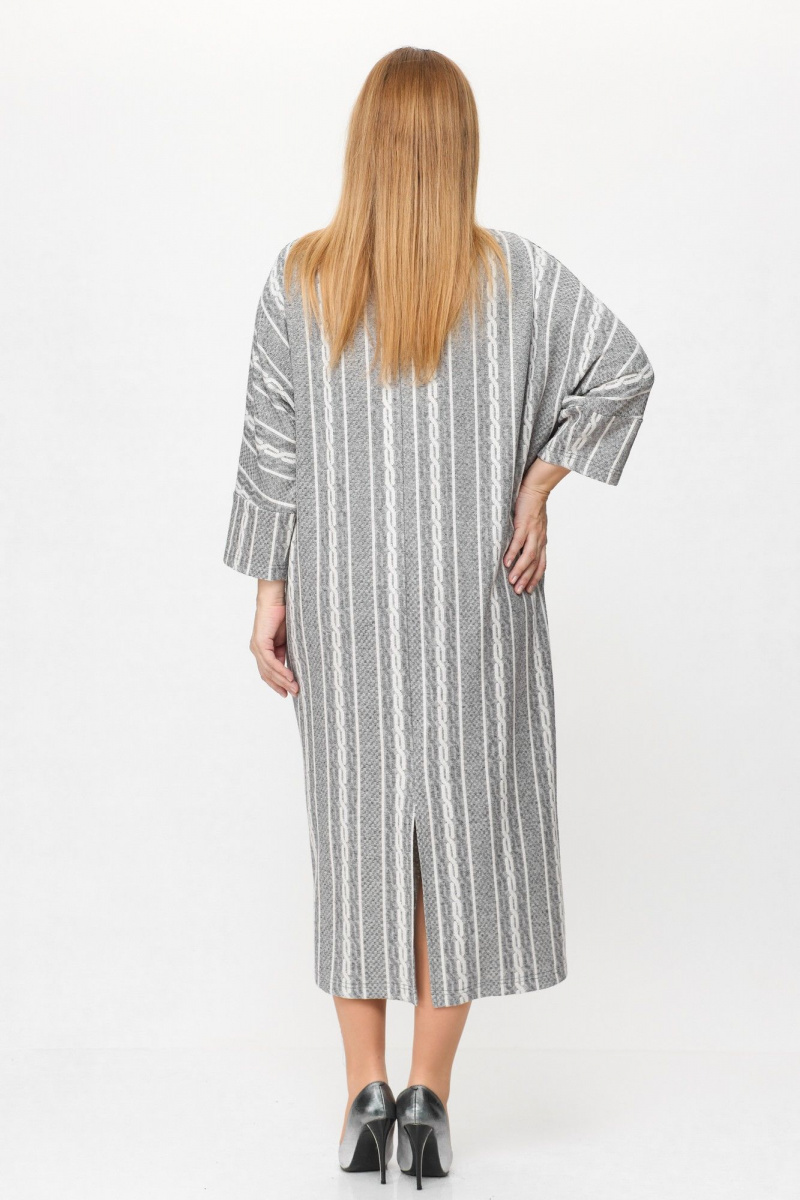Платья Michel chic 2157 серый,белый