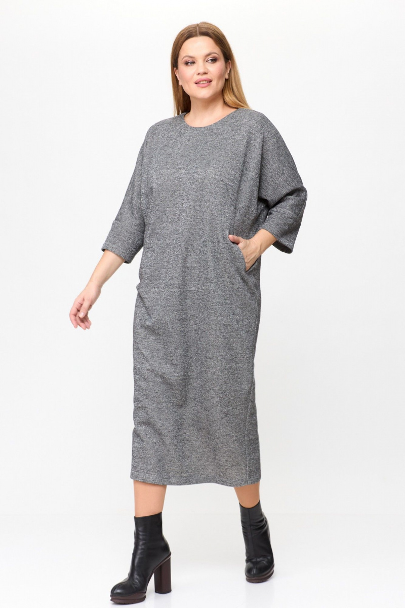 Платья Michel chic 2157 графит,блеск
