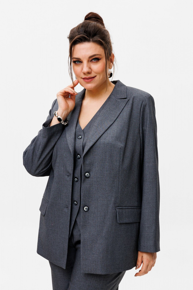 Брючный костюм Anelli 1426.1 серый