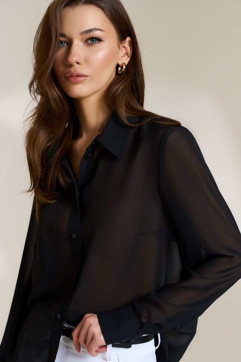 Блузы DiLiaFashion 0837 черный
