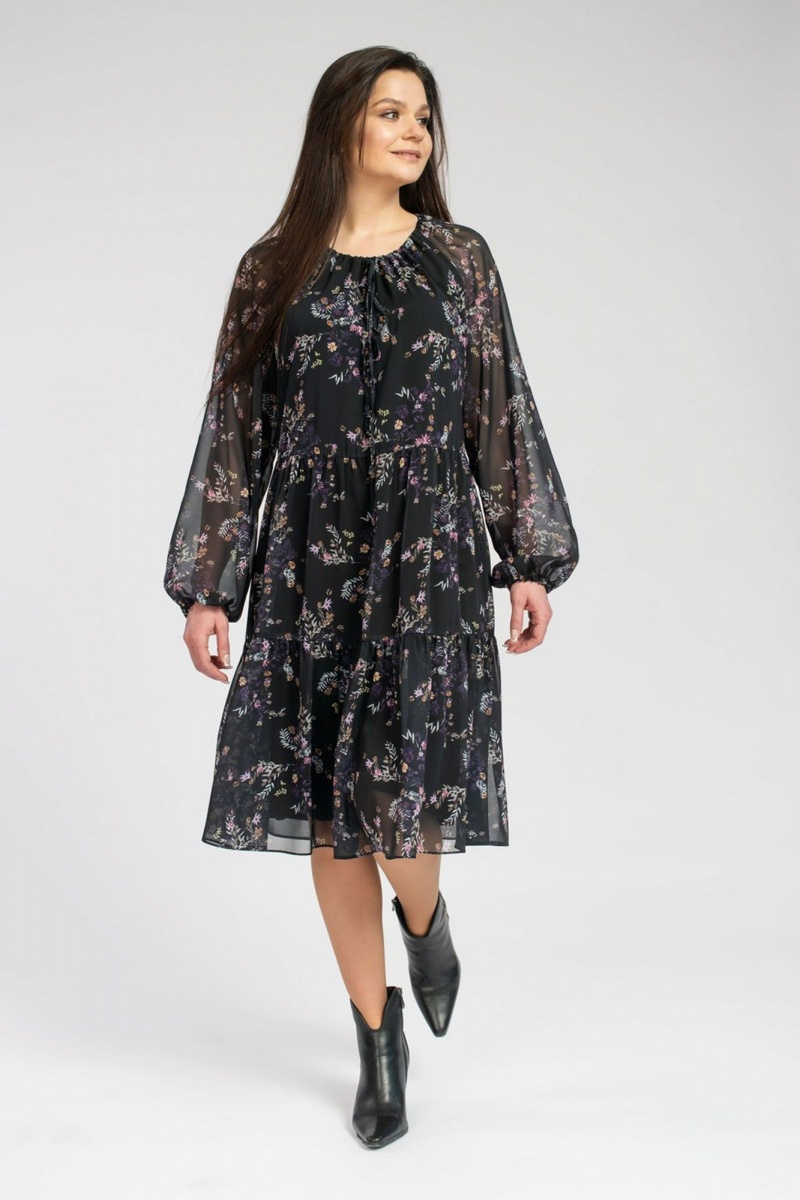 Платья FASHION CENTRE П-3625 темно-синий
