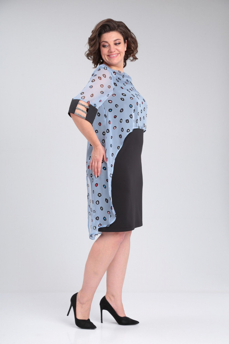 Платья Michel chic 2136 черный,голубой