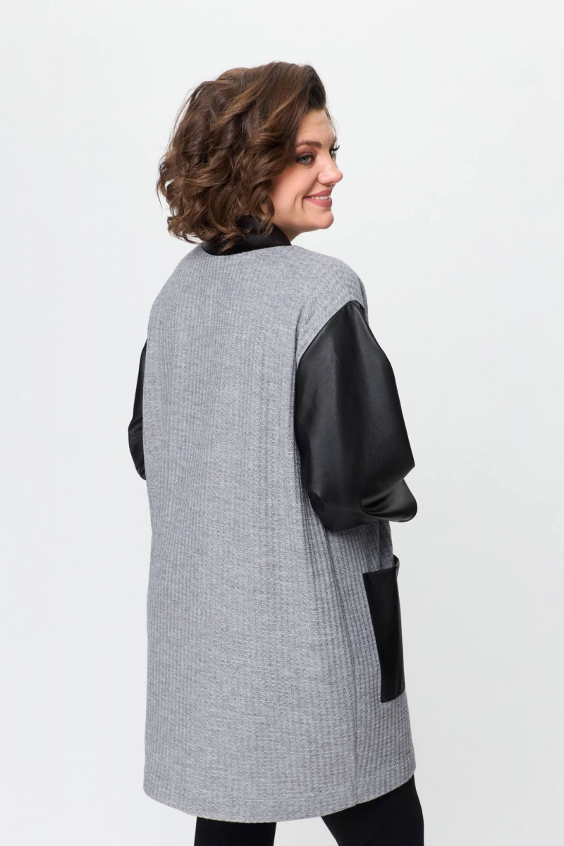 Кардиганы Avenue Fashion 0325 серый+черный