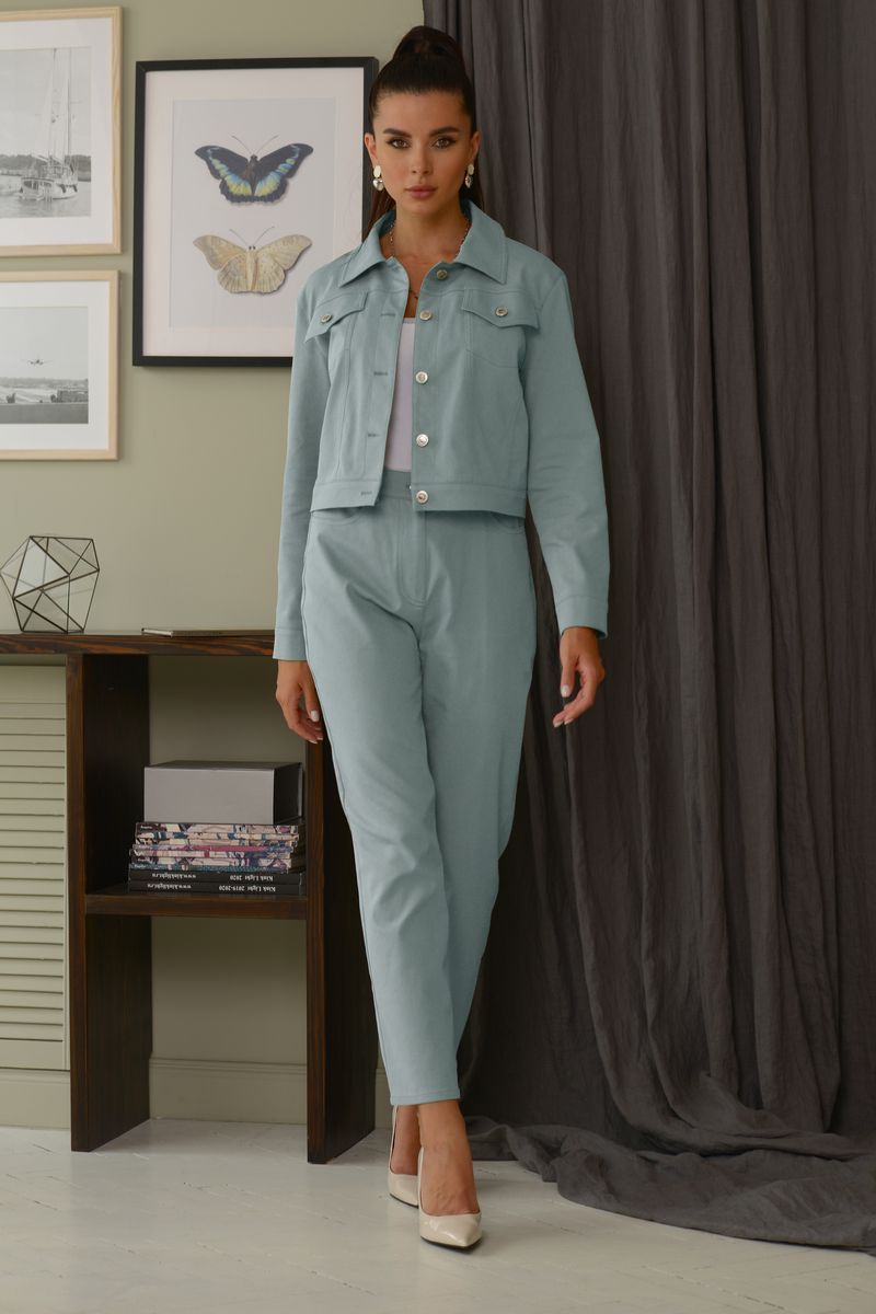 Брючный костюм Galean Style 823.1 голубой