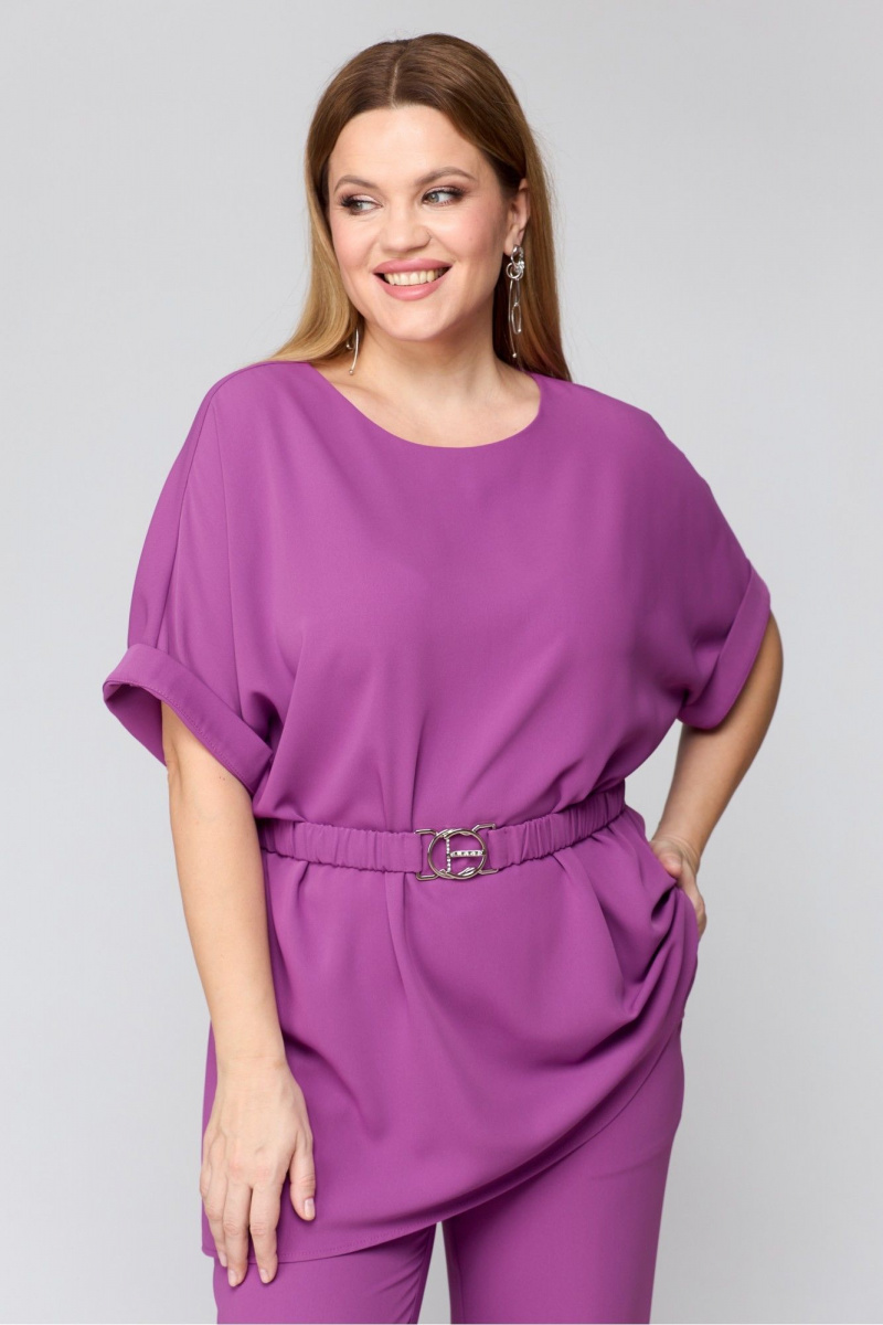 Брючный комплект Laikony L-051 фиолетовый