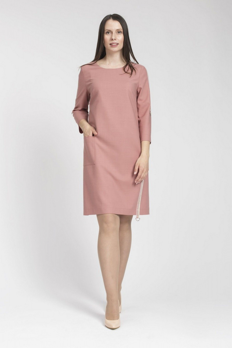 Платья FASHION CENTRE Пш-3395 пепельная роза
