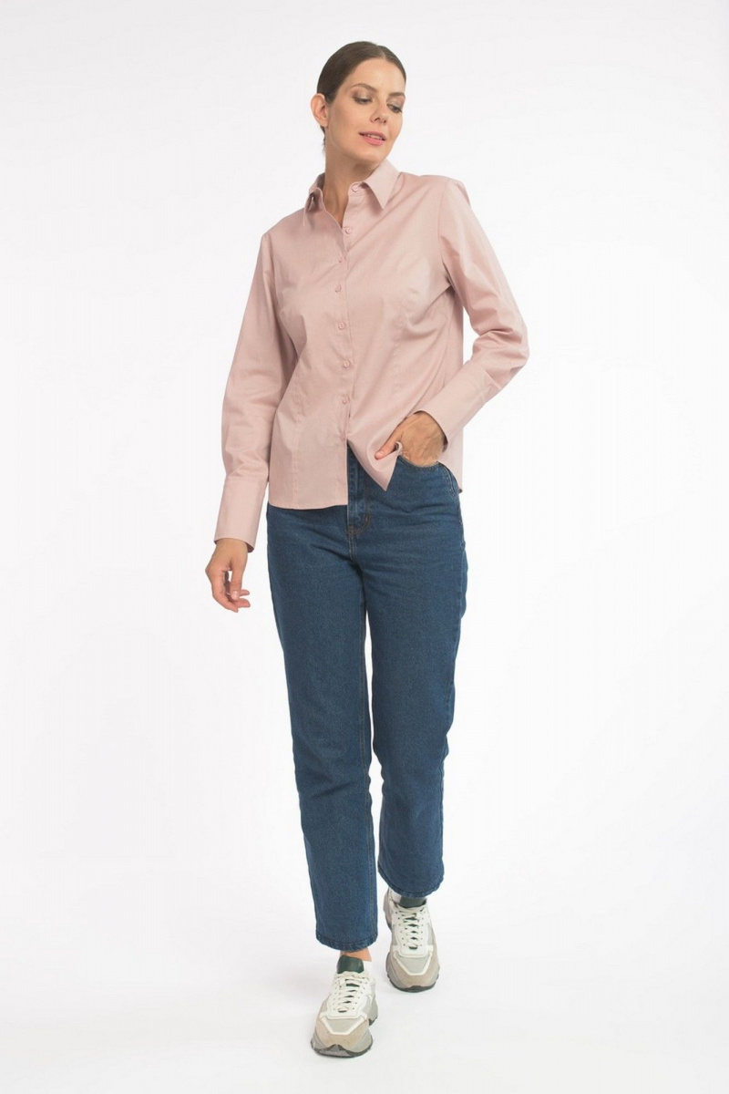 Блузы FASHION CENTRE Х-3541 пудровый
