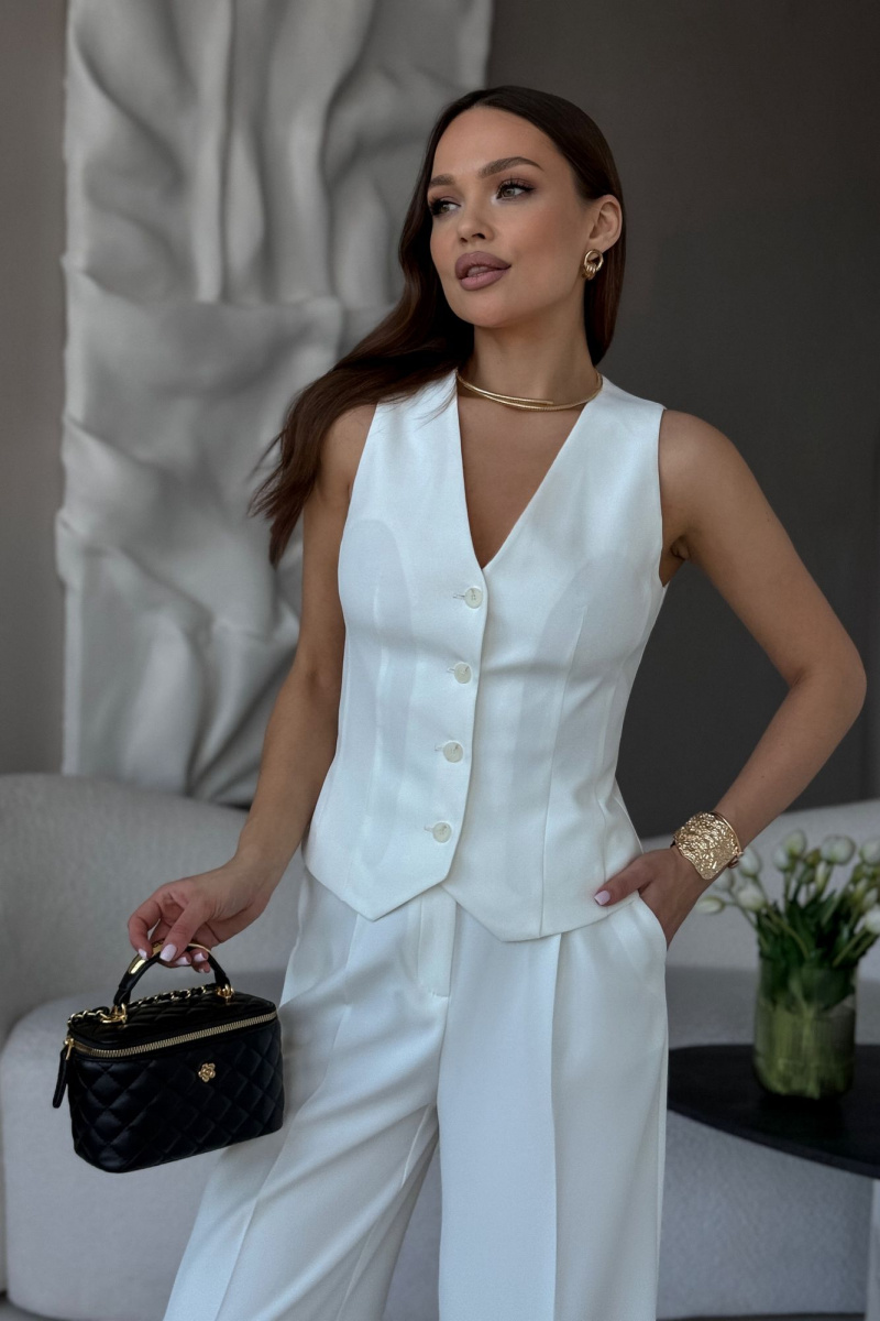 Брючный костюм Dilana VIP 1993 белый