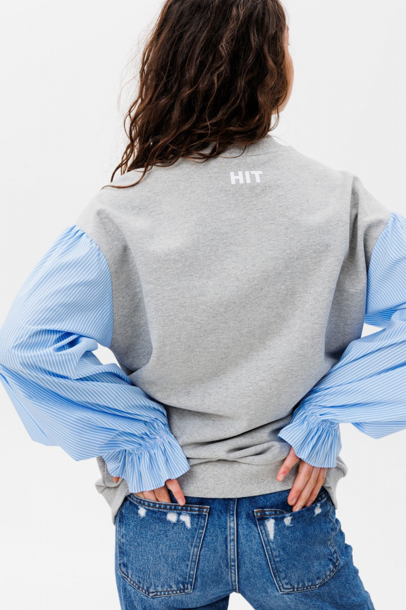Джемперы HIT 2019 серый,голубой