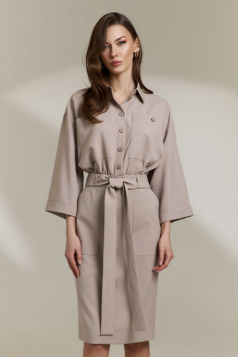 Платья DiLiaFashion 0841 бежевый