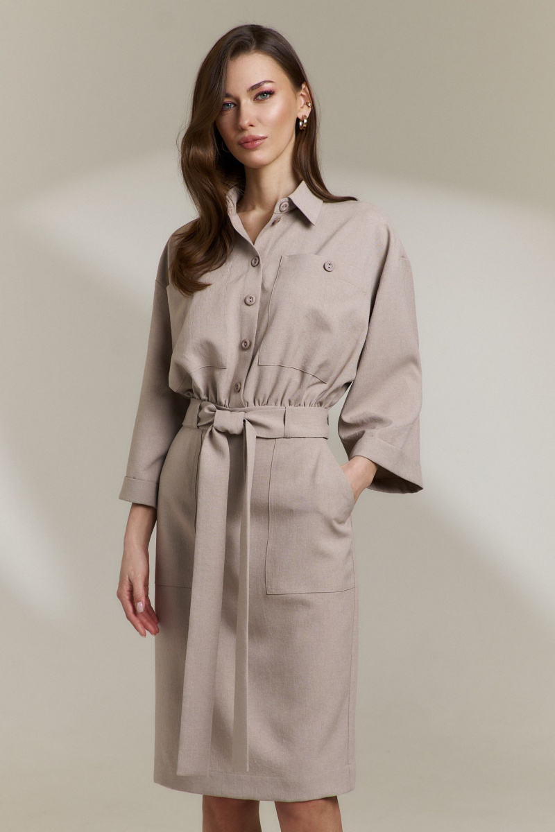Платья DiLiaFashion 0841 бежевый