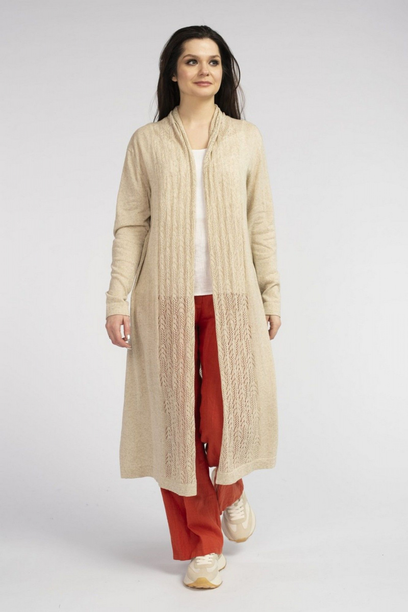Кардиганы FASHION CENTRE ХЛ-3724 бежевый