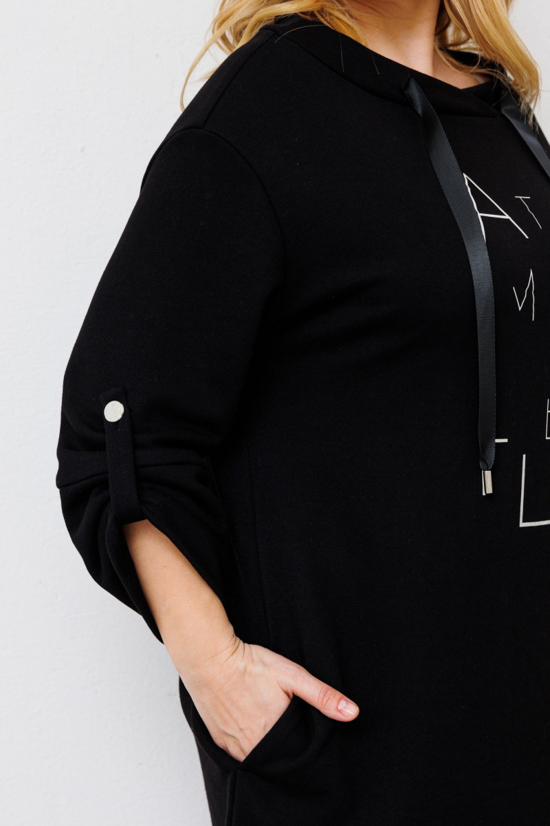 Платья BRELA 2321 печать_серебро_черный