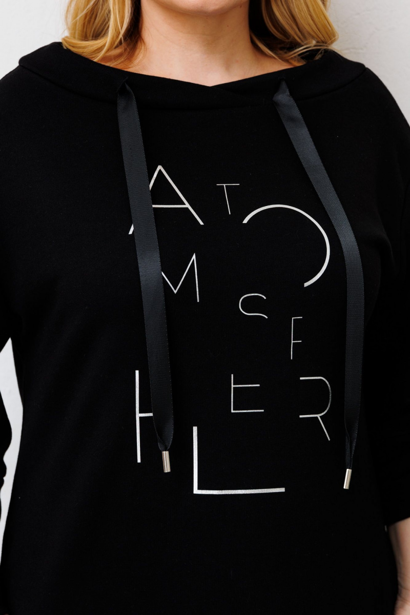 Платья BRELA 2321 печать_серебро_черный