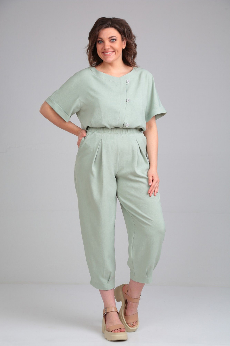 Брючный костюм Michel chic 1337/1 светло-зеленый