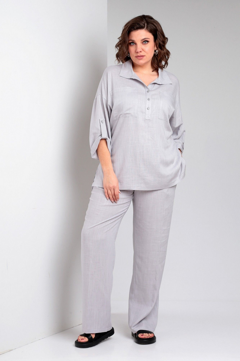 Брючный комплект Liona Style 871 жемчужный