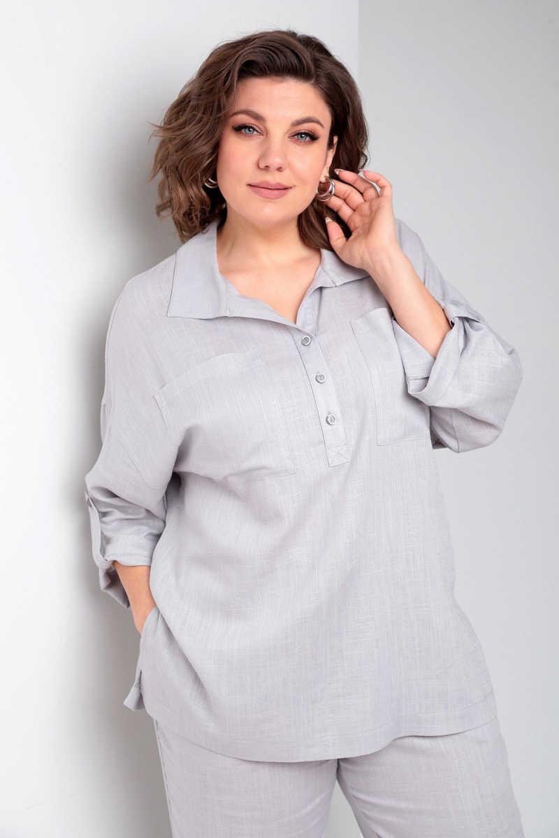 Брючный комплект Liona Style 871 жемчужный