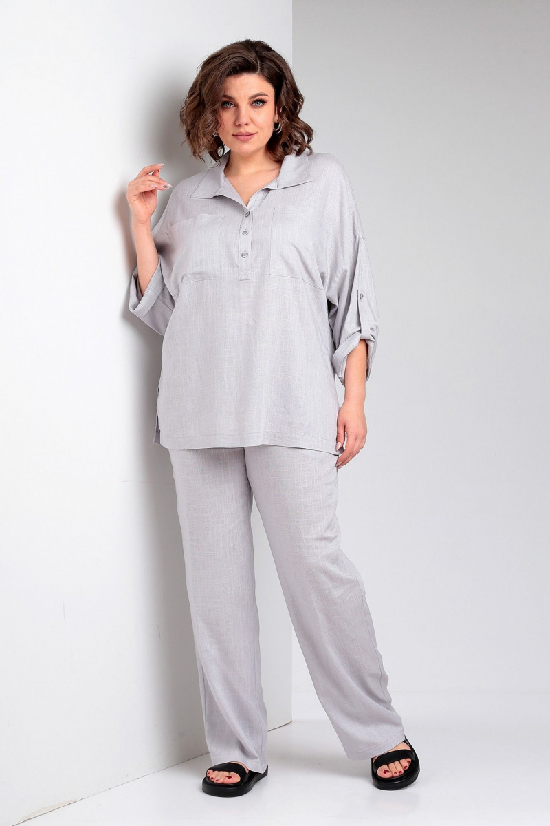 Брючный комплект Liona Style 871 жемчужный
