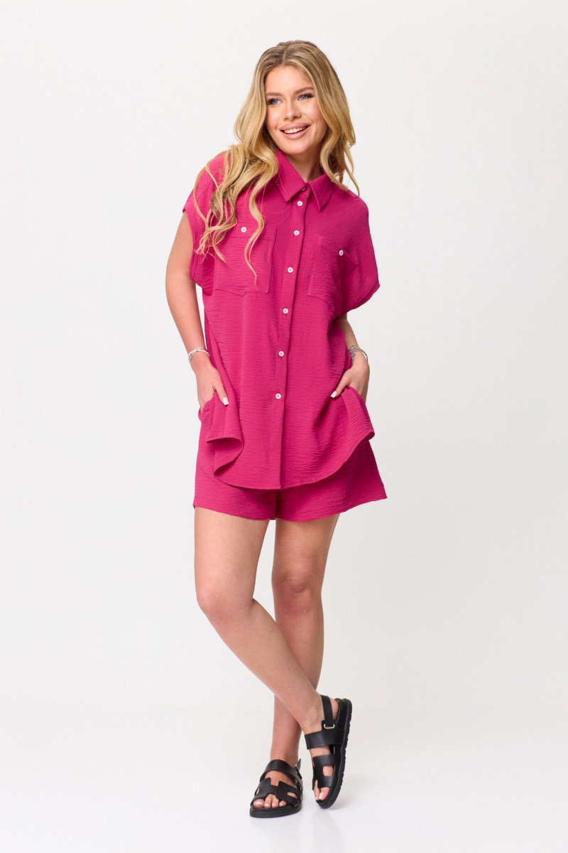 Женский комплект с шортами Talia fashion 400 фуксия