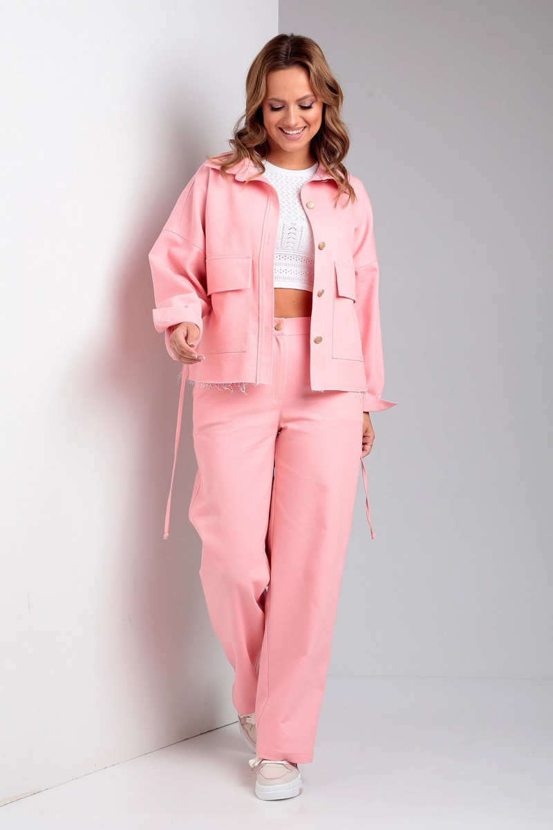 Брючный комплект Liona Style 865 нежно-розовый