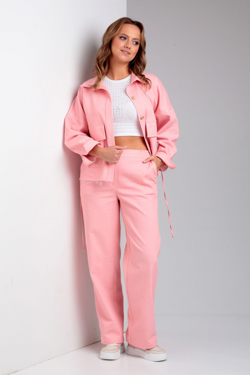Брючный комплект Liona Style 865 нежно-розовый