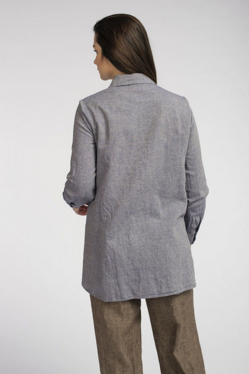 Блузы FASHION CENTRE Л-3483.1 светло-фиолетовый_меланж
