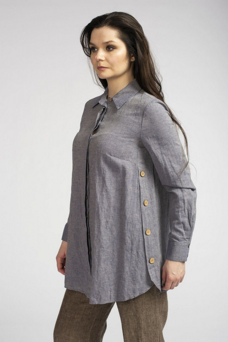Блузы FASHION CENTRE Л-3483.1 светло-фиолетовый_меланж