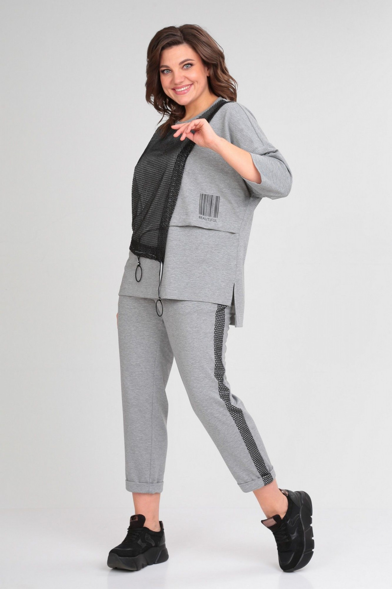Брючный комплект Michel chic 1329/1 серый